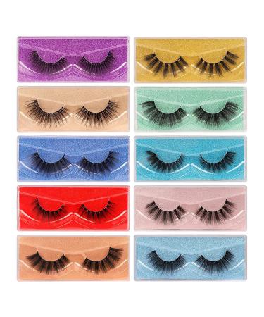 Wholesale Faux Mink Eyelashes - 10 Styles, 60 Pairs, 3D Lashes in Portable Boxes - Buy Online on SooperMarket.com