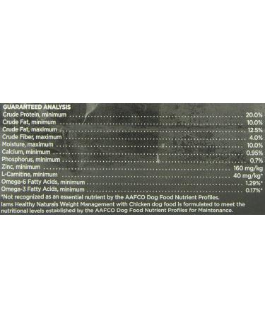 Iams Healthy Naturals Weight Management with Chicken Premium Dog Dry Food 23.2-Pound - Buy Online on SooperMarket.com