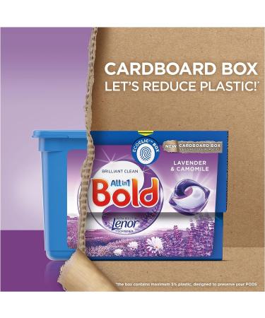 Bold All-in-1 PODS Washing Liquid Laundry Detergent Capsules 33 Washes Lavender & Camomile For Brilliant Clean With Built-In Fabric Softener Lavender 33 count (Pack of 1) - Buy Online on SooperMarket.com