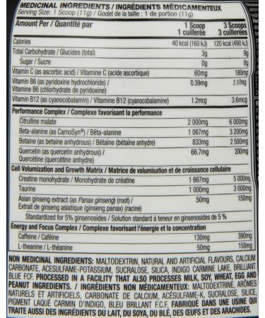 MuscleTech Nano Vapor Performance Series 1.23 lbs. Pwd - Blue Raspberry - Buy Online on SooperMarket.com
