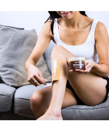 Parissa Organic Sugar Wax for Sensitive Skin - 100% Natural, Gentle Home Waxing Kit, 8 Fl Oz - Buy Online on SooperMarket.com