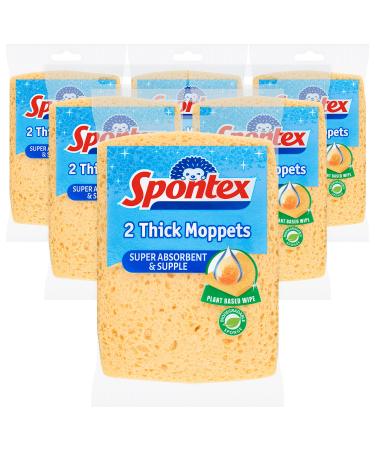 Spontex Dick Moppets 6 packs of 2 (12 sponges total)