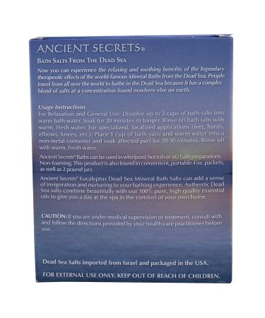 Dead Sea Eucalyptus Bath Salts - 16 oz | Natural Ancient Secrets - Buy Online on SooperMarket.com
