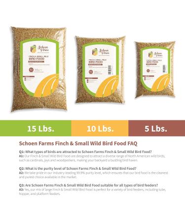Schoen Farms Finch and Small Wild Bird Seed Food Mix (5 LBS) - Buy Online on SooperMarket.com