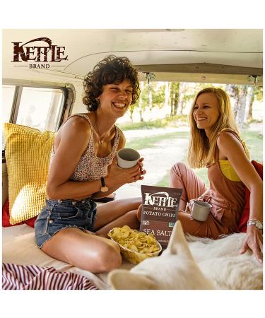 Kettle Brand Sea Salt Potato Chips - Gluten-Free & Non-GMO - 7.5 oz Bag - Buy Online on SooperMarket.com