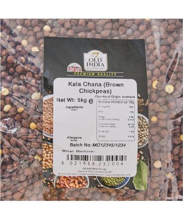 Old India Kala Chana (Brown Chickpeas) 5kg - Buy Online on SooperMarket.com
