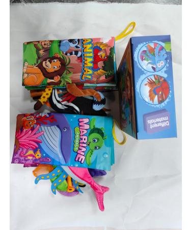 Fnsel Baby Book - 2-Piece 3D Fabric Toy Set for 0-12 Months | Crackling Feeling Book & Quiet Book Gift for Girls - Buy Online on SooperMarket.com