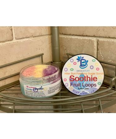 Fruit Loops Scent After Sun Foaming Sugar Scrub | Diva Stuff | Nourishing Exfoliation for Glowing Skin | International Shipping Available - Buy Online on SooperMarket.com