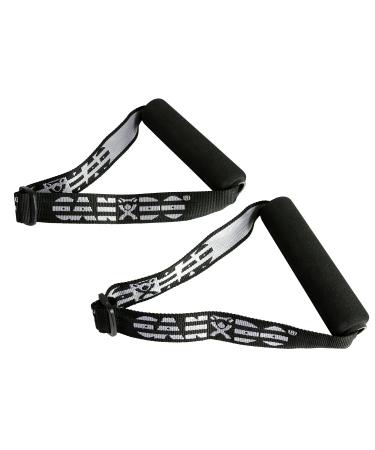 Cando 10-5330 Handle with Adjustable Webbing For Band/Tubing 1 Pair