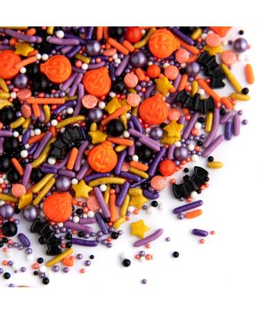 Sweets Indeed Sprinkles - Halloween Sprinkles - Cake Sprinkles - Gluten-Free Sprinkles for Baking - Cupcake and Cake Topper - Sprinkle Mix - Sprinklefetti - Toil & Trouble - 6 ounces