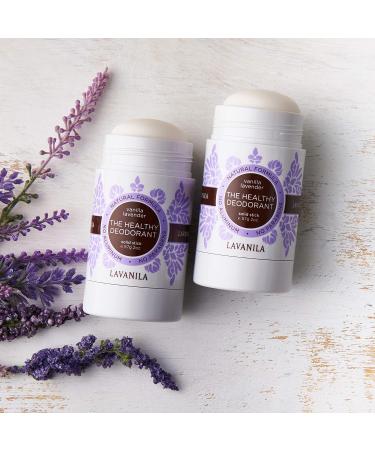 Lavanila Vanilla Lavender Aluminum Free Deodorant 2-pack + Charcoal Brush-On Underarm Detox Mask - Make the Switch to Natural Deodorant - Buy Online on SooperMarket.com