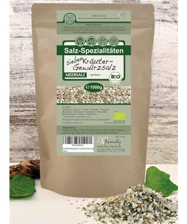 Buy Direct & Friendly Coarse Sea Salt with 7 Organic Herbs - 1 kg Pack | International Shipping Available - Buy Online on SooperMarket.com