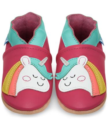 Baby Shoes with Soft Sole - Baby Girl Shoes - Baby Boy Shoes - Leather Toddler Shoes - Baby Walking Shoes 2-3 Years Unicorn