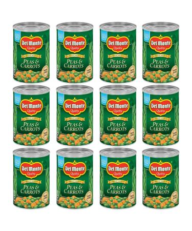 Del Monte SPECIAL BLENDS Peas & Carrots, Canned Vegetables, 12 Pack, 14.5 oz Can Peas & Carrots (14.5-ounce, Pack of 12)