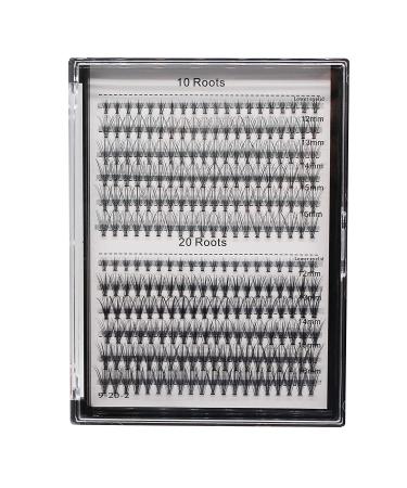 240pcs C Curl 10D20D Cluster Eyelashes - Mixed Lengths 0.07mm0.10mm for Professional Makeup - Buy Online on SooperMarket.com