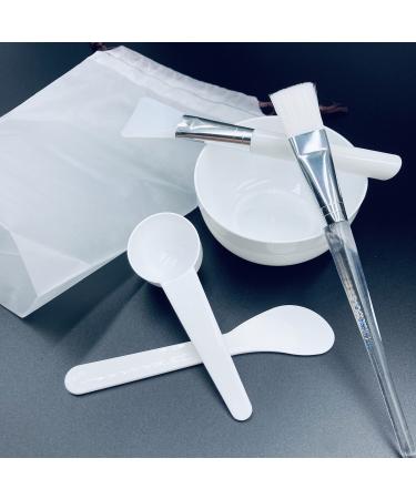 Face Mask Mixing Bowl Set 5 in 1 DIY Facemask Mixing Tool Kit with Facial Mask Bowl Stick Spatula Silicone Face Mask Brush & Premium Soft Face Brushes