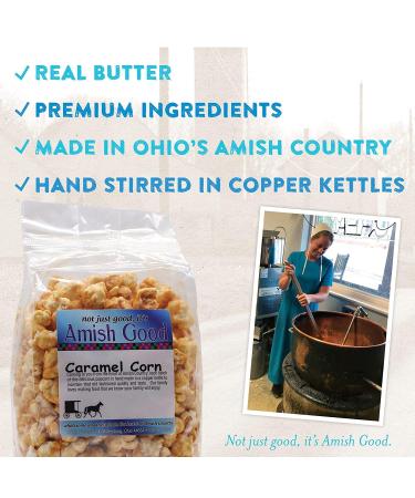 Amish Good Premium Caramel Popcorn - Real Butter & Coconut Oil | 10 oz - Buy Online on SooperMarket.com