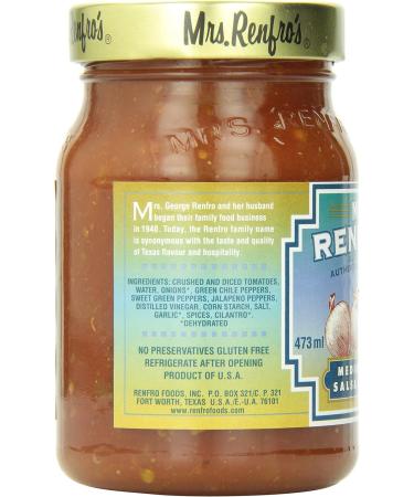Mrs. Renfro's Medium Salsa 6-Count 30 ml (Pack of 6) - Buy Online on SooperMarket.com