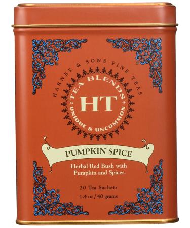 Harney & Sons Pumpkin Spice Rooibos Tea Sachet Tin - 20 ct - Buy Online on SooperMarket.com