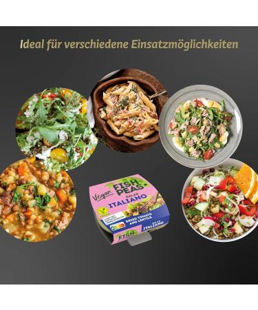 F'shPeas Vegan Tuna Salad 175g - Italiano Style | Delicious Ready-to-Eat Vegan Salad with Vegetables - Buy Online on SooperMarket.com