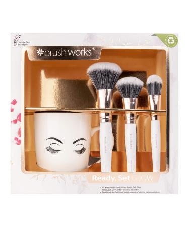 Brushworks Ready Set Glow Face Brush Set