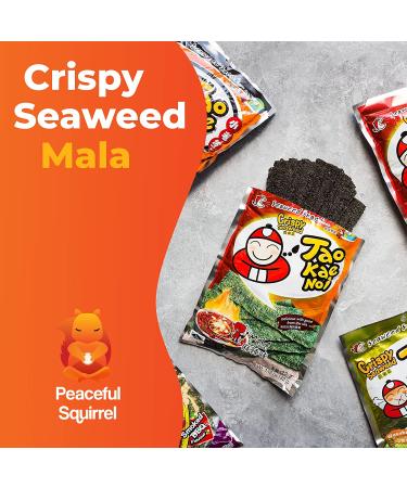 Peaceful Squirrel Variety Tao Kae Noi Thai Crispy Seaweed 6-Pack - Healthy On-The-Go Nori Snacks for Kids & Adults | Omega-3s, Fiber, Antioxidants, Vitamin B12 | 6 Flavors | 6 Bags, 1.2 oz - Buy Online on SooperMarket.com