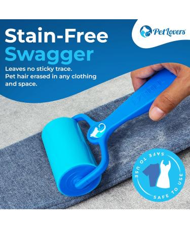 Petlovers Ezroll Reusable Lint Roller - Lifelong Adhesive Multi-Purpose Dust & Lint Remover for Clothing Upholstery & Cars - Sustainable & Washable - Buy Online on SooperMarket.com