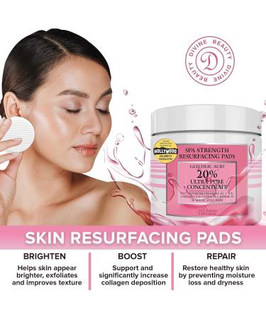Anti Aging Skin Care Set: Glycolic Acid Peel 40% + Resurfacing Pads & pH Spray - Reduce Wrinkles & Acne Scarring for Clear Skin - Buy Online on SooperMarket.com