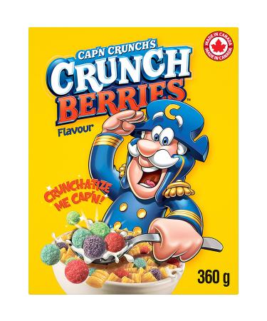Cap'n Crunch Berries Cereal, 360g/12.7 oz, Box {Imported from Canada}