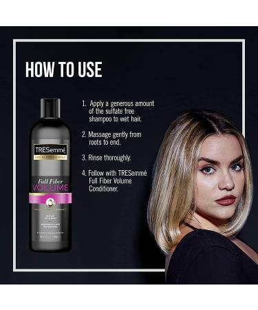 TRESemm Fiber Full Volume Shampoo - 20 oz x 4 Pack | Instant Lift and Long-Lasting Body - Buy Online on SooperMarket.com