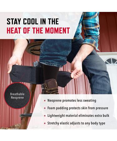 ComfortTac Ultimate Ankle Holster for Glock, Smith & Wesson, Ruger, Sig Sauer - Fits Up To 13 Leg - Concealed Carry Holster - Buy Online on SooperMarket.com