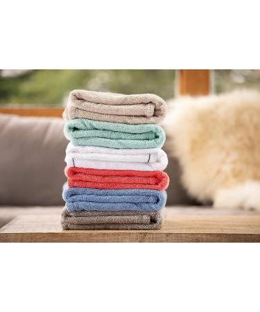 Poyet Motte Made In France French Terry Cloth Bath Sheet - Blue | High-Quality Absorbent Towel - Buy Online on SooperMarket.com