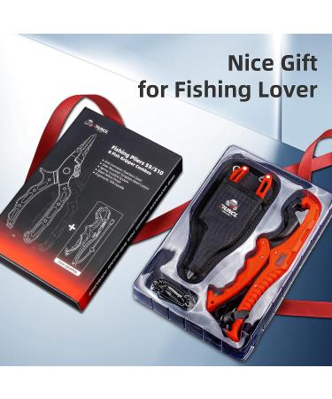 RUNCL Fishing Plier  Fish Lip Gripper Kit  Fishing Remover Extractor  Multi-Function Fishing Tools for Saltwater  Freshwater  Ice Fishing  Premium Fishing Gifts for Men A: 8" Orange Plier Gripper Kit - Buy Online on SooperMarket.com