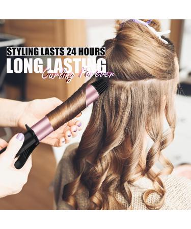 Long Barrel Curling Iron 1.25 Inch | Ceramic Curling Iron with Argan Oil & Keratin for Thin Hair | 11 Adjustable Temp & Clips Included - Buy Online on SooperMarket.com