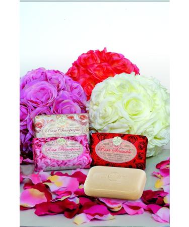 Nesti Dante Le Rose Collection - Rosa Champagne Soap 5.3oz | Premium Italian Skincare | International Shipping Available - Buy Online on SooperMarket.com
