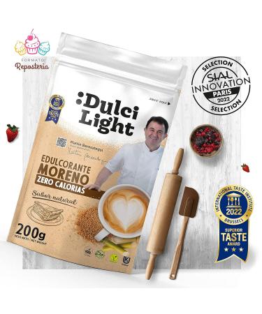 Dulci Light Cane Honey Sweetener - Natural Calorie-Free Sugar Substitute 2x200g for Drinks & Food - Buy Online on SooperMarket.com