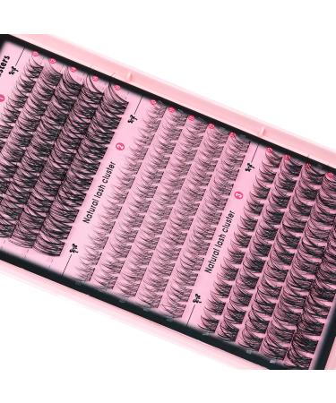 Goddvenus Lash Clusters Kit - Wispy Individual Eyelash Extensions C Curl Fluffy Waterproof Lashes (165pcs 10-18mm) - DIY Beauty Essentials for Stunning Eyes - Buy Online on SooperMarket.com