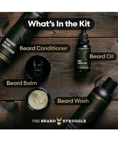 Men's Beard Care Kit - Beard Balm Oil Wash & Conditioner | The Beard Struggle Platinum Collection - Vanir's Wisdom - Buy Online on SooperMarket.com