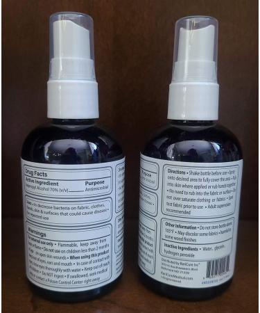 KeriCure Medical 2 Pack Sanitizer Spray - Unscented 70% Isopropyl Alcohol - Made in USA - Woman Owned Small Business - Buy Online on SooperMarket.com