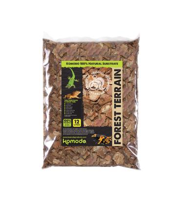 Komodo Forest Terrain Orchid Bark Chips 12 Litre Natural Terrain for Reptiles Orchid Bark Chips Bark Chips for Reptiles Reptile Terrain Reptile Bedding Large Orchid Bark Chips
