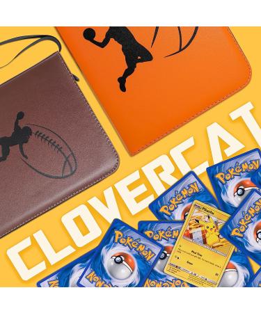CLOVERCAT 4 Pocket Waterproof Trading Card Binder - Sports Theme Basketball Figure Display Holder for Pokmon, Yugioh, MTG & TCG - 400 Double Sided Pockets - Expandable - Buy Online on SooperMarket.com