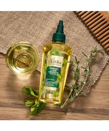Vatika Afro Naturals Rosemary & Mint Restorative Hair Oil - 100 ml | Balances Soothes & Nurtures Hair With Natural Blend - Buy Online on SooperMarket.com