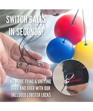 Boxing Reflex Ball Set for Adults and Kids - Improve Hand Eye Coordination and Punching Speed - Set of 3 React Balls with Headband and Carry Bag - Buy Online on SooperMarket.com