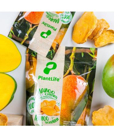 PlantLife Organic Dried Mango 600g Raw Sun-Dried Natural and Untreated Mango Slices - Buy Online on SooperMarket.com