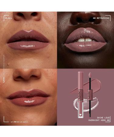 NYX Professional Makeup Lipgloss - Highly Pigmented Long-Lasting Non-Staining Shine Loud 08 Overnight Hero - Shop Internationally! - Buy Online on SooperMarket.com