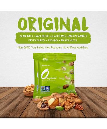 Premium Mixed Nuts Snack Packs - Individually Wrapped Nut Snacks | Daily Gourmet Nuts | Unsalted & Peanut-Free | 50 Packs (1 oz each) - Buy Online on SooperMarket.com