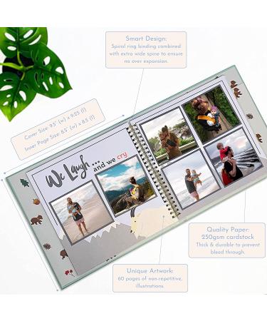 RubyRoo Baby Memory Book - Gender Neutral Milestone Keepsake Album for First 5 Years - Woodland Theme Scrapbook Journal - Perfect Baby Shower Gift - Buy Online on SooperMarket.com