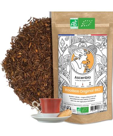 Ascenbio - Rooibos - Original Organic Loose 180g - Prepared and packaged in France - Biodegradable Packaging