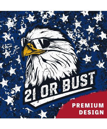 Play Platoon Tournament Series Cornhole Bags - Set of 8 - Red/Blue Eagle Design - Pro Style Dual Sided Slick and Sticky Bags - Buy Online on SooperMarket.com