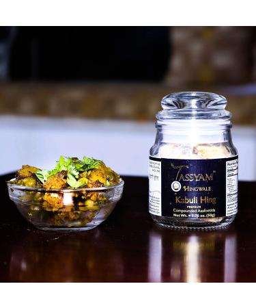 Tassyam Hingwale Premium Asafetida 1.8oz (50g) - Kabuli Hing, Hand Pounded, Natural, Onion Garlic Substitute - 1.76 Ounce (Pack of 1) - Buy Online on SooperMarket.com